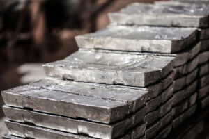 Bricks of aluminum in El Paso.